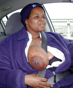 Black fat woman with a magnificent..